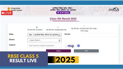 RBSE Rajasthan Board Class 5th Result 2023.